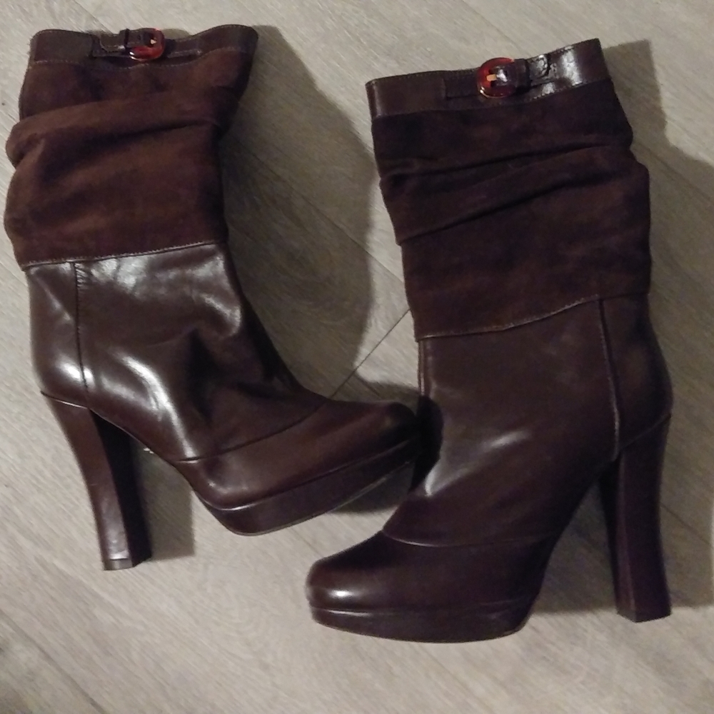 Nicole Brundage scrunch boots